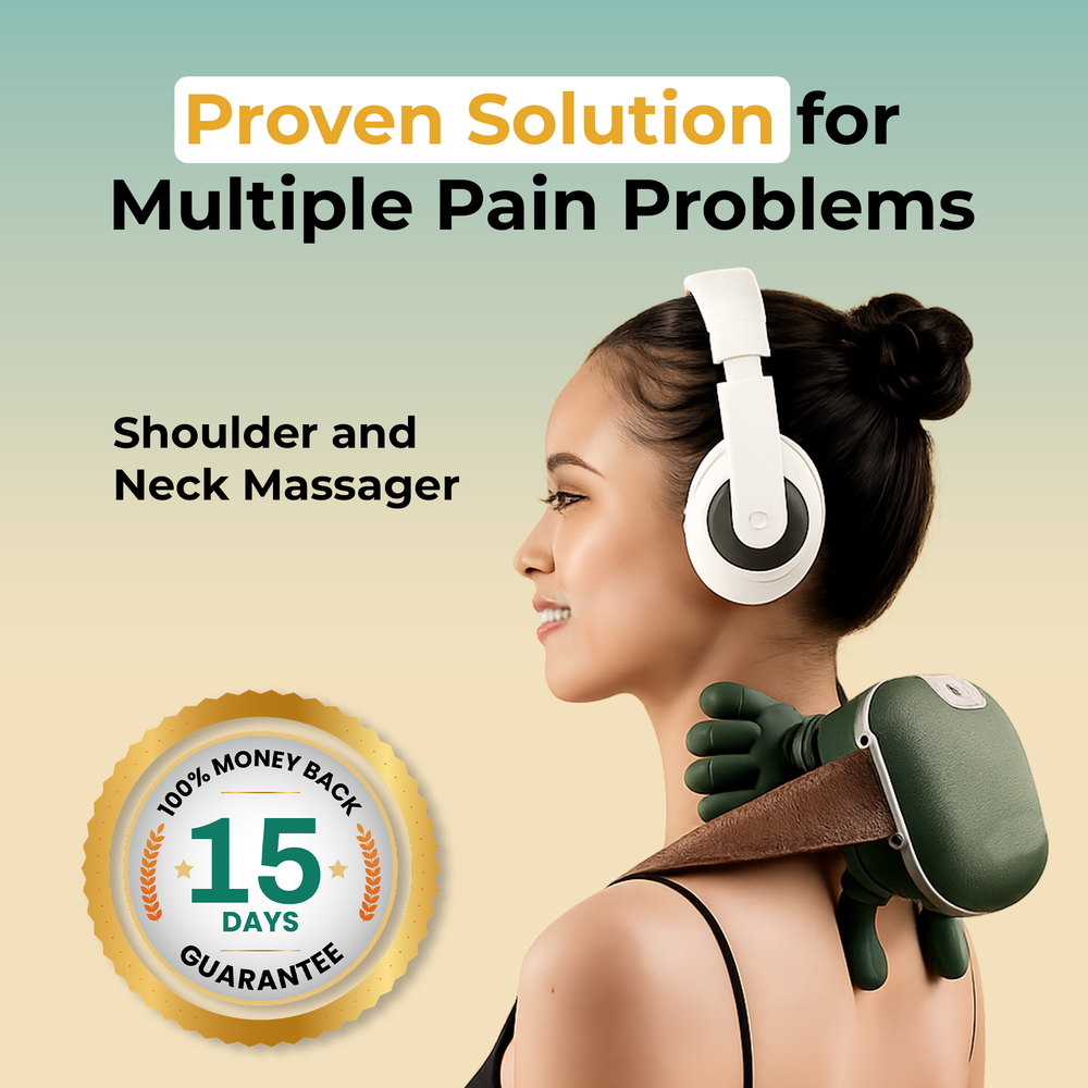 Siaasoo Neck & Shoulder Massager with Heat – Shiatsu Massage for Pain Relief
